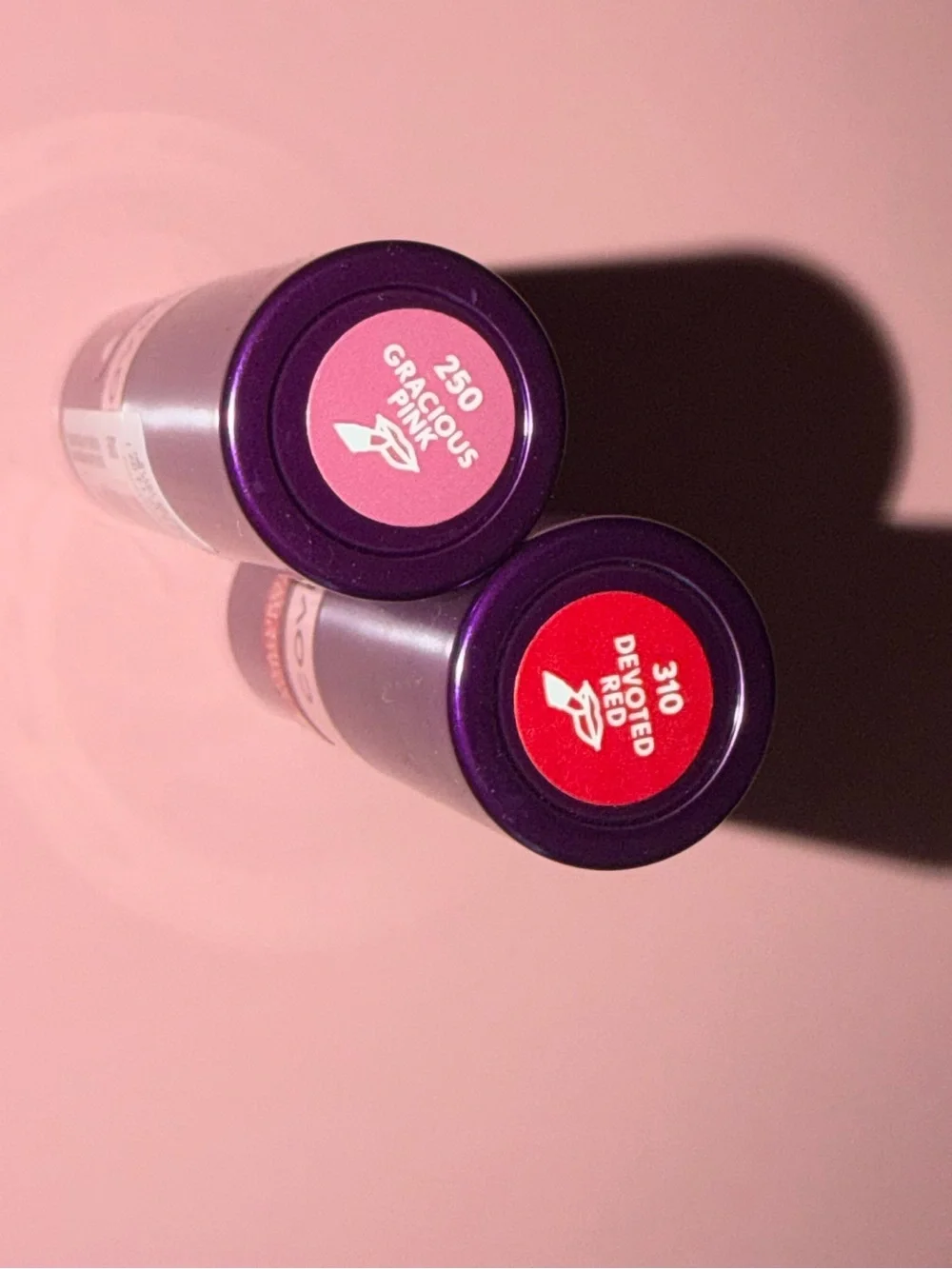 Hyaluronic acid Lipstick Duo - glamorous Pink and devoted Red Shades NWT
